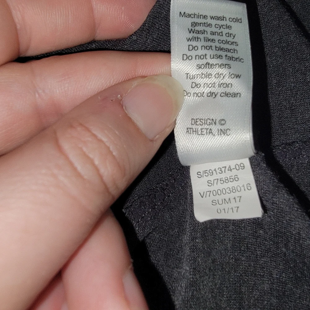 Athleta Yogini Tank Top Size XS Gray